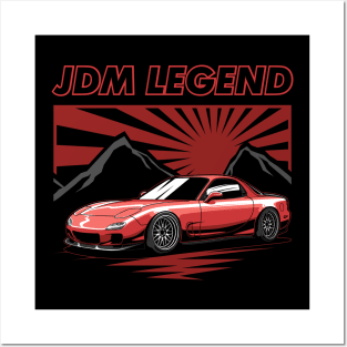 Mazda RX-7 FD JDM Legend Posters and Art